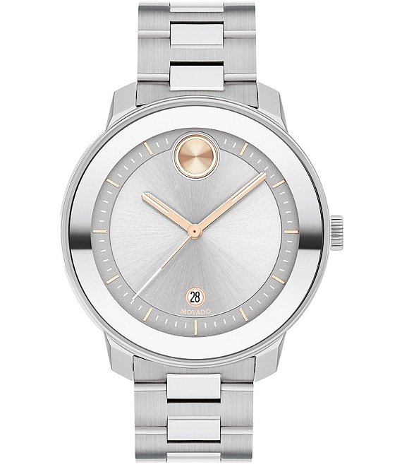 Color:Silver - Image 1 - BOLD Verso Stainless Steel Bracelet Watch
