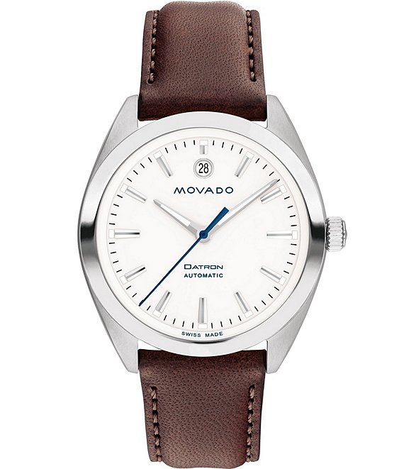 Movado chocolate watch new arrivals