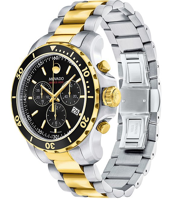 Movado Men's Series 800 Two-Tone Link Bracelet Watch | Dillard's