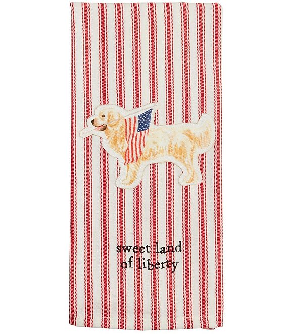 Mud Pie Americana Collection Dog Patch Kitchen Towel