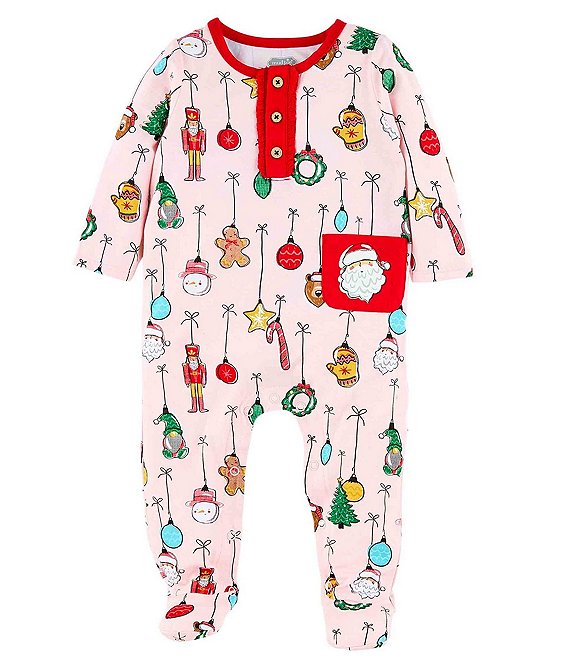 Mud Pie Baby Girls Newborn-9 Months Long Sleeve Christmas Ornament ...