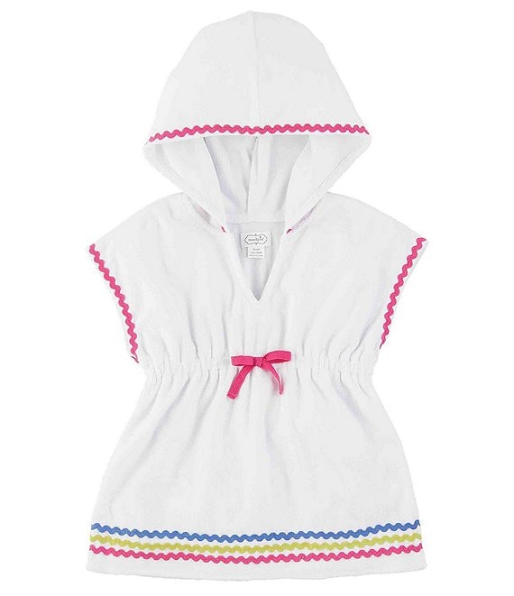 Mud Pie Baby/Little Girls 12 Months -5T Short-Sleeve Rainbow Ric Rac Swimsuit Cover-Up