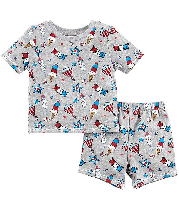 Mud Pie Baby Newborn 18 Months Short Sleeve Fourth Of July Pajama