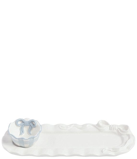 Mud Pie Bow Collection Chip and Dip Set
