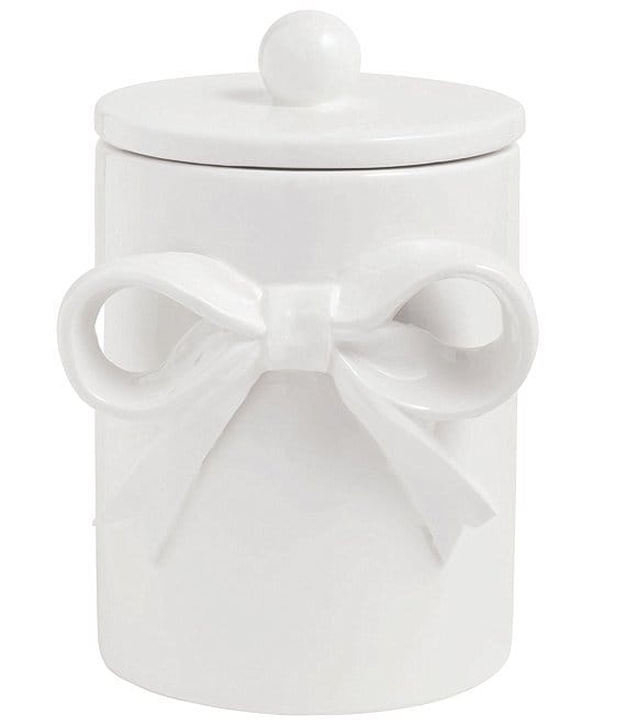 Mud Pie Bow Collection Covered Canisters