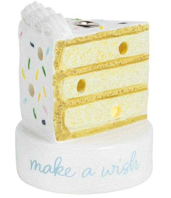 Mud Pie Cake Candle Holder LED Light-up Sitter