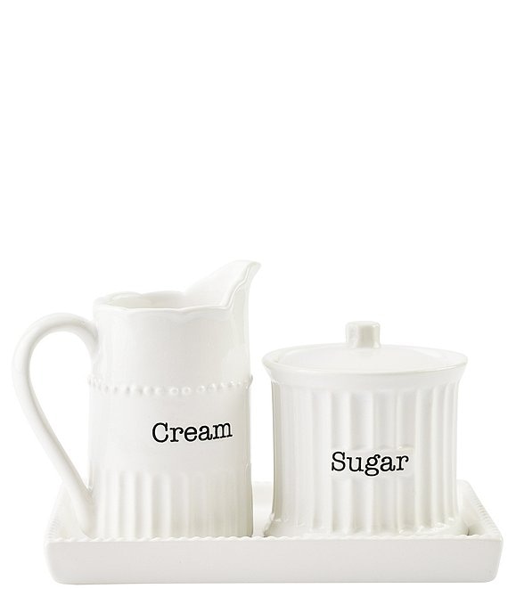 Mud Pie Circa Collection Cream and Sugar Set with Tray