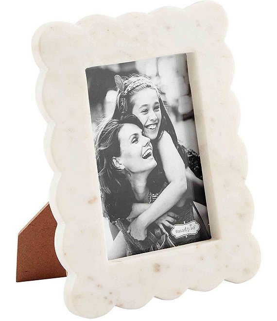 https://dimg.dillards.com/is/image/DillardsZoom/mainProduct/mud-pie-happy-everything-small-scalloped-marble-4x7-picture-frame/00000000_zi_20364188.jpg