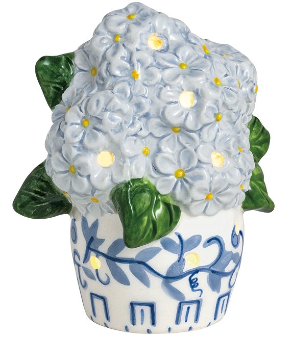 Mud Pie Hydrangea Light-up Sitter