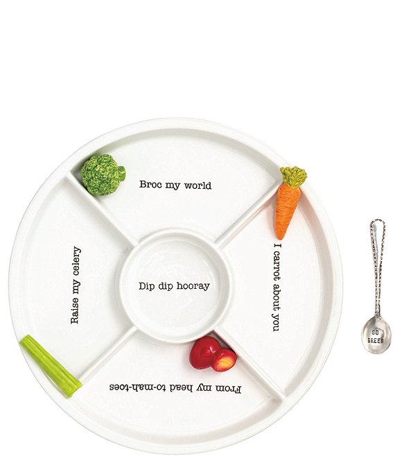 Mud Pie Icon Veggie Tray Set