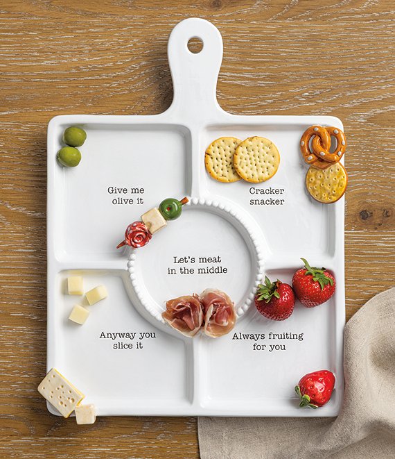 Mud Pie Ceramic Charcuterie Icon Platter | Dillard's