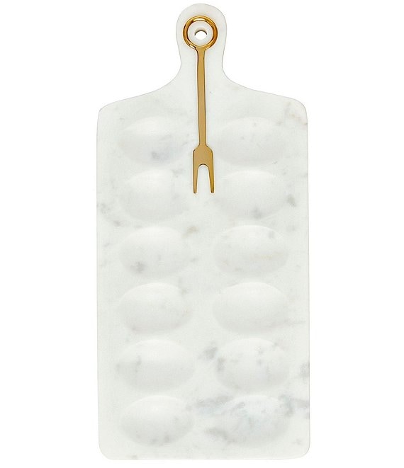 Mud Pie Marble Devil Egg Board Set