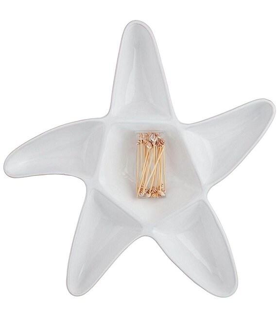 Mud Pie Starfish Section Server and Toothpick Set