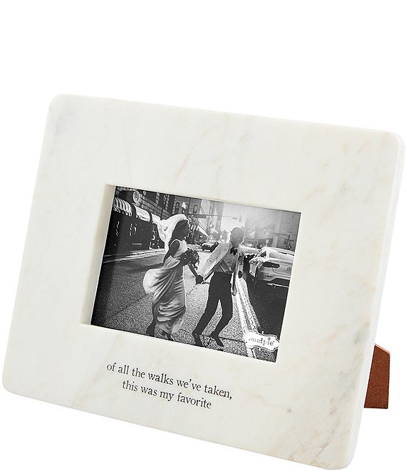 Mud Pie Wedding Collection All The Walk Marble Picture Frame, 4x6 ...