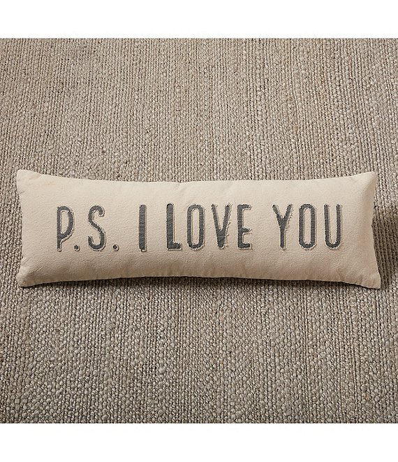 Mud Pie Wedding Collection P.S. I Love You Pillow