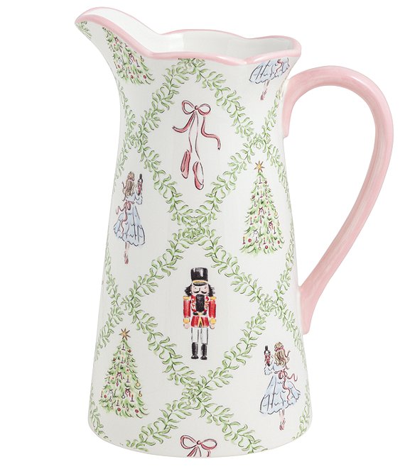 Mud Pie Winter Wonderland Ceramic Pitcher