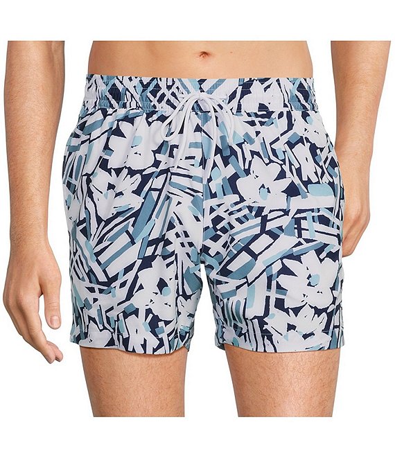 Murano Abstract Floral 5 Inseam Swim Trunks Dillard s