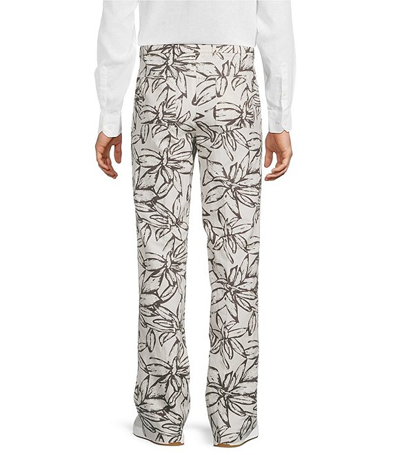 Murano Baird McNutt Zac Classic Fit Printed Linen Pants | Dillard's