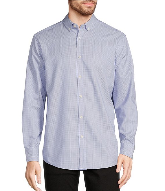 Murano Big & Tall Classic Fit Square Dobby Long Sleeve Woven Shirt ...