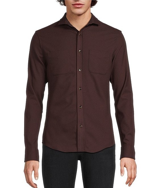 Murano Big & Tall Slim Fit Solid Long Sleeve Woven Shirt | Dillard's Murano Big & Tall Slim Fit Solid Long Sleeve Woven Shirt | Dillard's