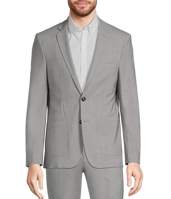 Men's Slim-Fit Stretch Wool Blend Suit Jacket