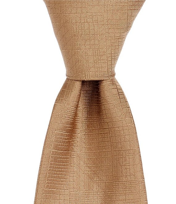 Murano Cyrus Etched Non-Solid 3#double; Narrow Woven Silk Blend Tie