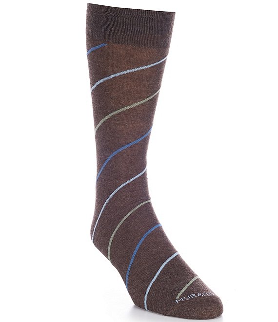 Murano Diagonal Stripe Crew Dress Socks | Dillard's
