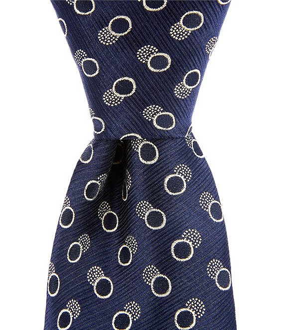 Murano Double Dot Narrow Poly Silk Tie