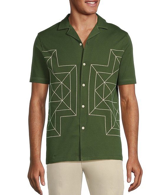 Street College Geometric Patchwork Shirt Collar Blouses Street College Geometric Patchwork Shirt Collar Blouses