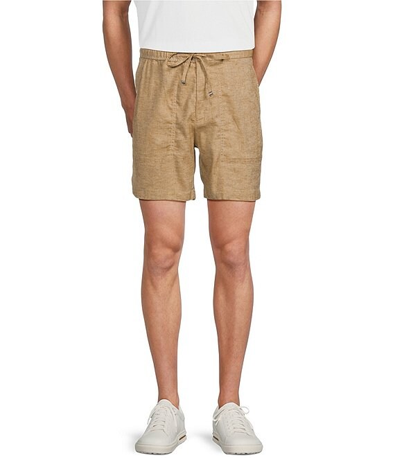 Murano Linen Drawstring 5.5#double; Inseam Shorts