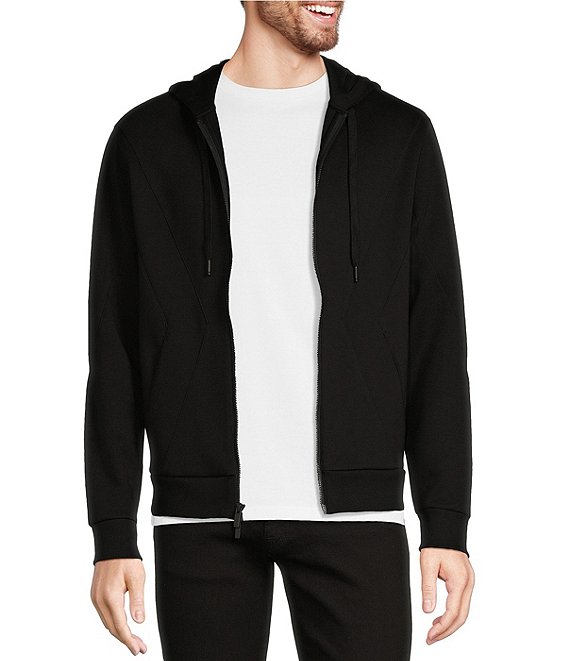 Colorblock slim zip sweater online