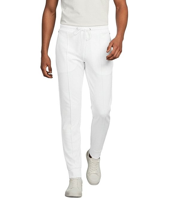 Murano Liquid Luxury Lucas Fit Solid Pintuck Jogger Pants