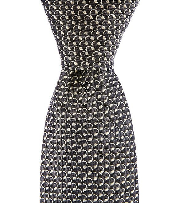 Murano Mini Circle Neat Narrow Poly Silk Tie