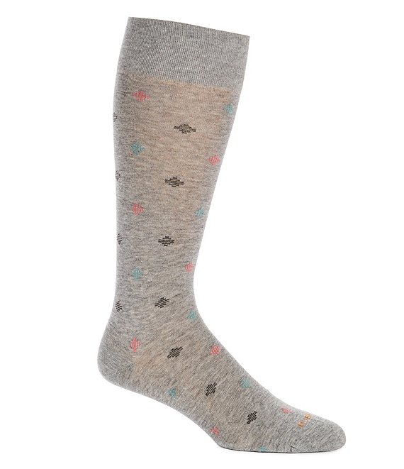 Murano Neat Pattern Crew Dress Socks