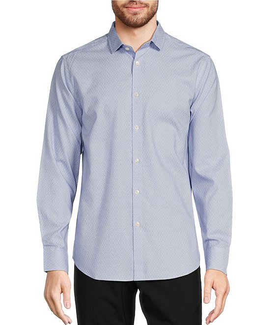 Murano Slim-Fit Diamond Print Long Sleeve Woven Shirt | Dillard's