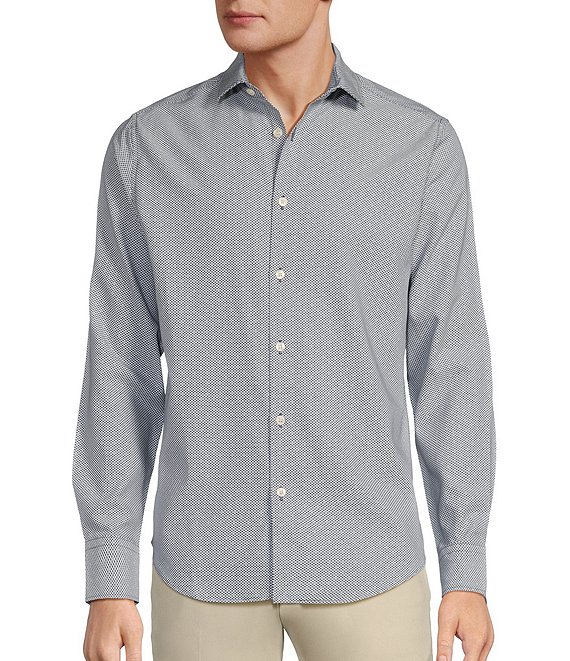 Murano Slim Fit Heart Dobby Long Sleeve Woven Shirt | Dillard's