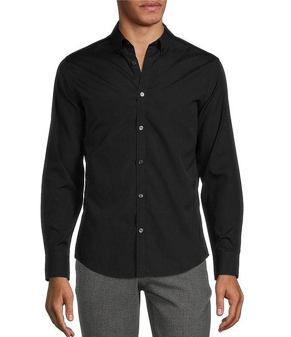 Murano Slim-Fit Non-Iron Solid Long-Sleeve Woven Shirt | Dillard's