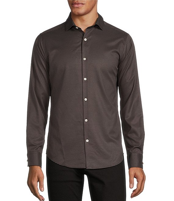 Murano Slim Fit Performance Printed Long Sleeve Woven Shirt | Dillard's