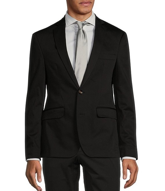 Murano Slim Fit Solid Sateen Suit Separates Jacket