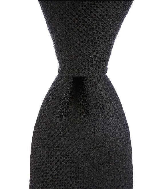 Murano Textured Solid Poly Silk Traditional Tie