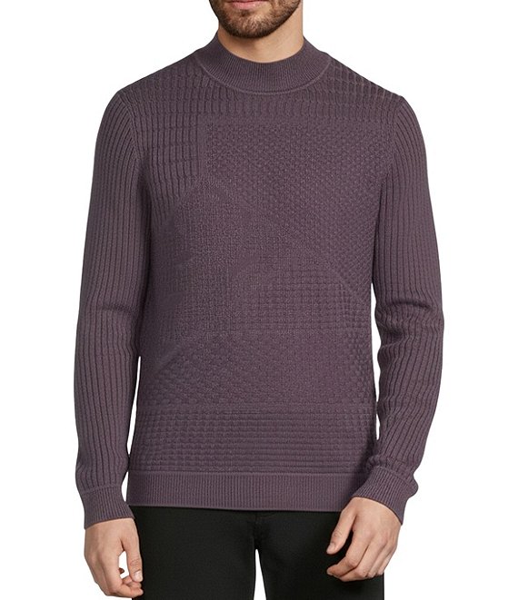 Murano The Holiday Edit Collection Mock Neck Textured Sweater