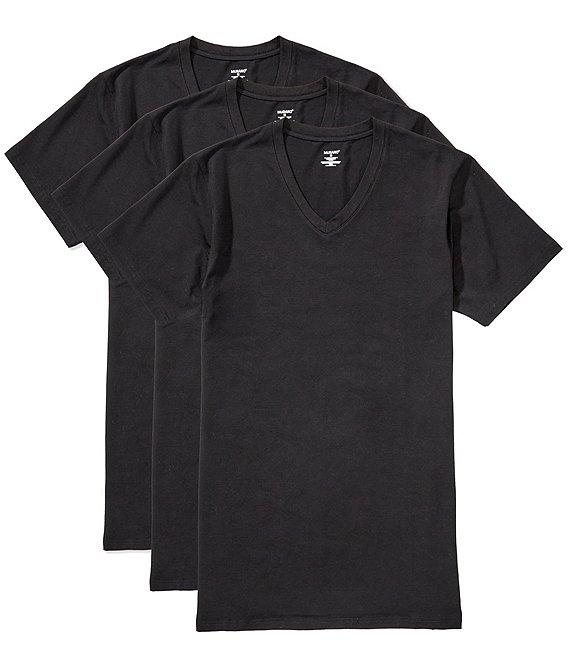 Murano V-Neck T-Shirt 3-Pack, Black - Image 1