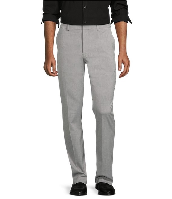 Essentials Mens Slim-Fit Flat-Front Dress Pants
