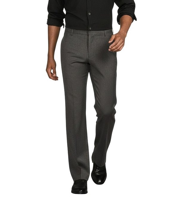 Murano Wardrobe Essentials Zac Classic-Fit Suit Separates Flat-Front Dress Pants, Charcoal - Image 1