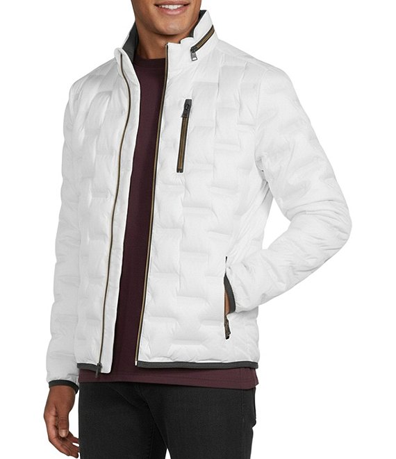 Murano Weld Stretch Sides Puffer Jacket, Off White - Image 1