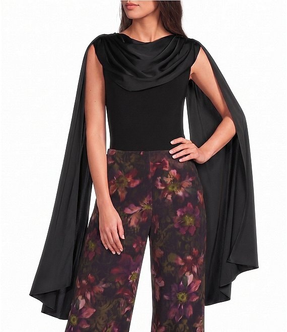 Muse by Marchesa June Cowl Neck Draped Bodysuit