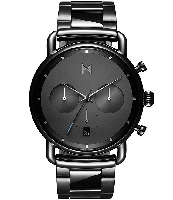 Color:Grey - Image 1 - Men's Blacktop Chronograph Grey Stainless Steel Bracelet Watch