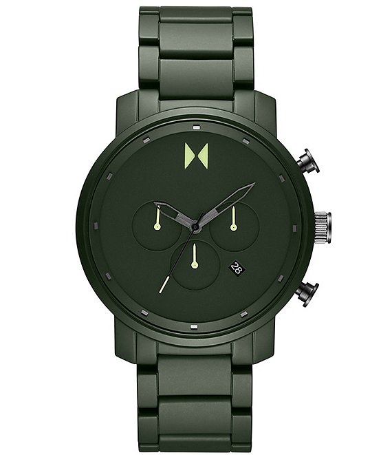 MVMT Men's Green Chronograph Ceramic Bracelet Watch | Dillard's