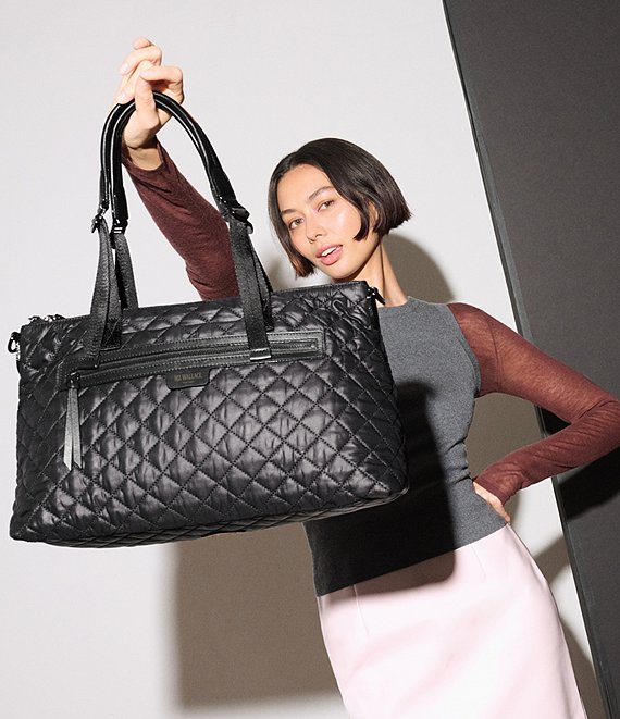 MZ Wallace Park Medium Quilted Leather Satchel Bag | Dillard's