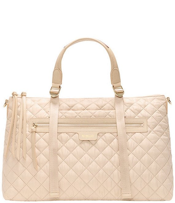 MZ Wallace Park Medium Quilted Leather Satchel Bag